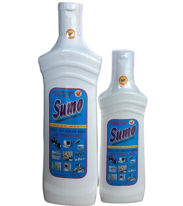 Chất tẩy rửa Sumo 700g, không độc hại, tẩy ố vàng vết bẩn bếp tủ lạnh, máy tính, fomika, lư đồng, simili, da, bửng xe, nồi inox, gạch men - Làm Sạch