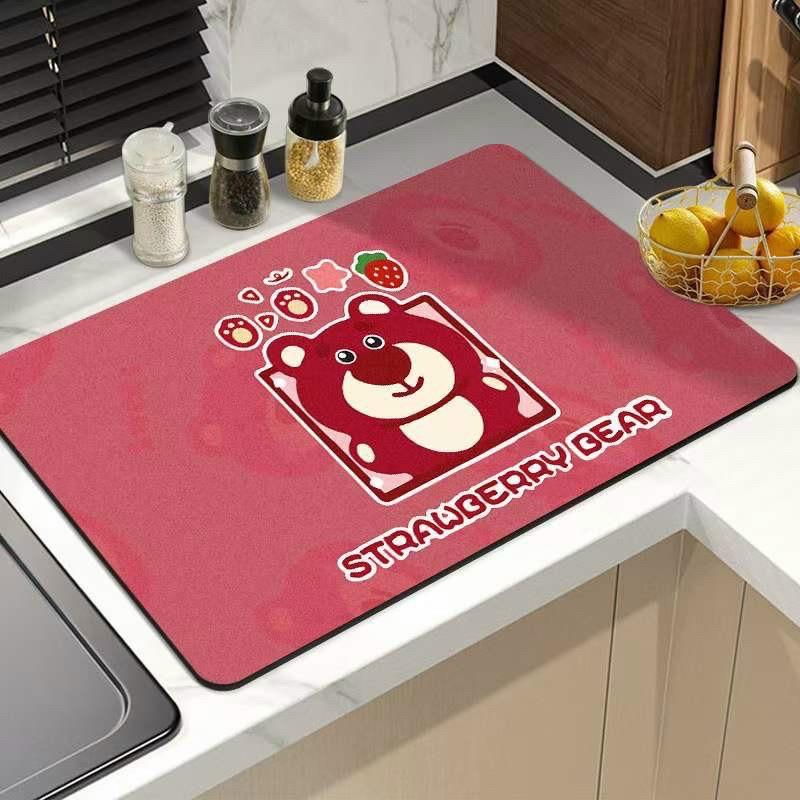 Thảm Lau Chân Nỉ Lì Hình Gấu Lotso 40x60 Hit Hot