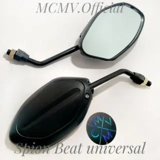 [MCMV] SPION BEAT STANDAR BLACK sepasang / model ori standart drat honda beat esp fi vario scoopy supra kharisma cb tiger megapro revo cbr