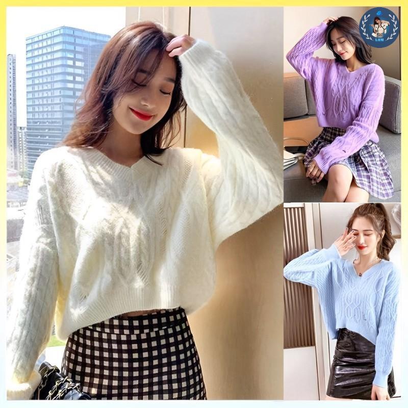 [A228] Áo len thun nữ Montoghi hàng dệt kim THẮT THỪNG phối RÁCH kiểu ĐUÔI TÔM tay dài sang trọng - L2M (Top Nữ Nhung Women ) 【 hoa hồng  