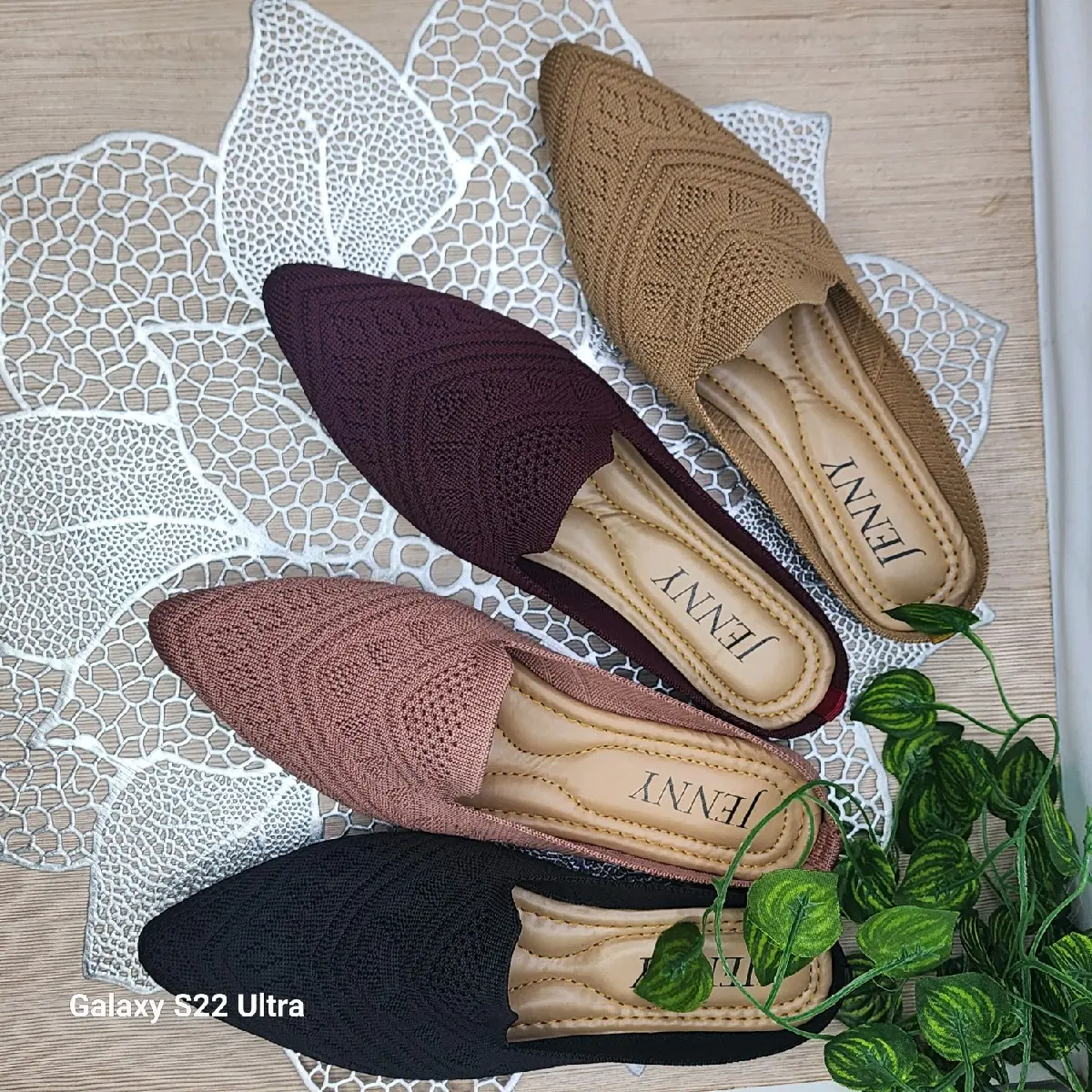 sendal sepatu balet muka import wanita Flat Karet Shoes
