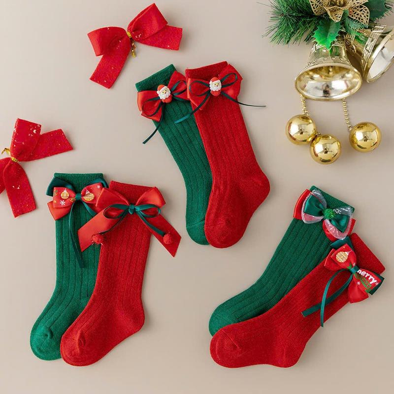  Tất cao đến đùi Gối Noel cho bé Phong cách GIáng sinh Len Voi 