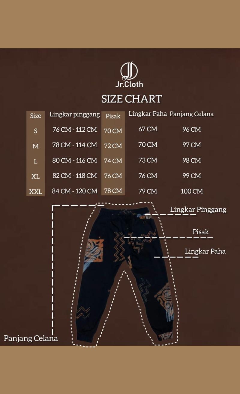 Product Introduction of Jr Cloth ~ Celana Panjang Pria Motif Abstrak Sport 0