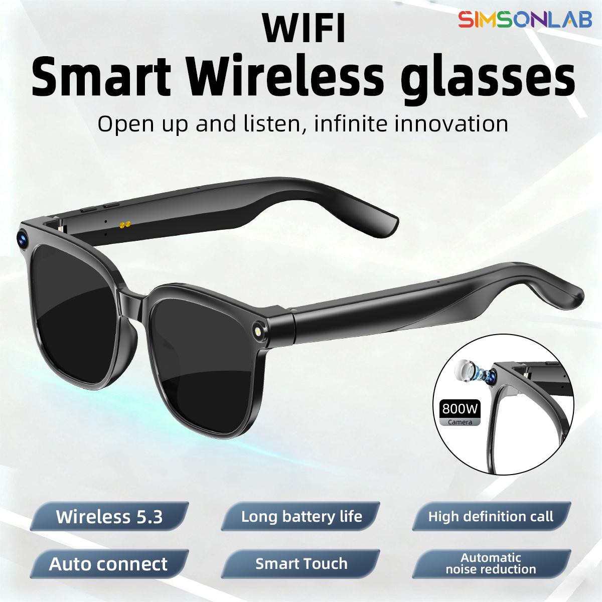 AI Smart Glasses 8MP Camera Video Recording ChatGPT Music Play Headphone Bluetooth Men Women Gifts Fashionable Glasses  2025 - Image 3