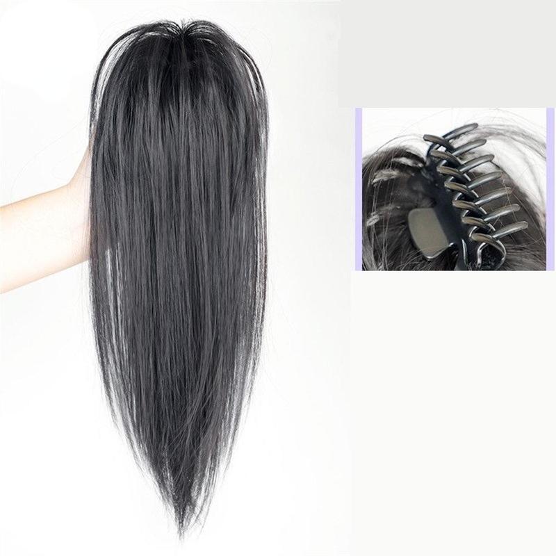 Product Introduction of Fashion 40cm Lazy Invisible Long Hair with Grab Clip Ponytail Natural Extension Straight Hair Wig Waterfall Half-Tie High Wig 15
