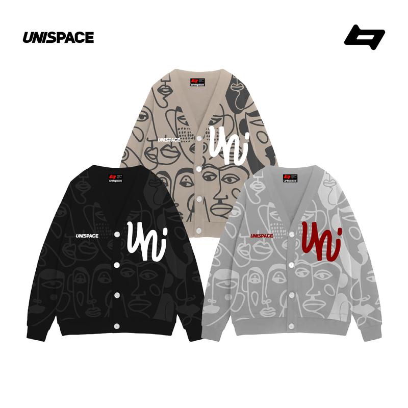 Áo cardigan By UniSpace Signature áo khoác unisex nam nữ nỉ ép Blend