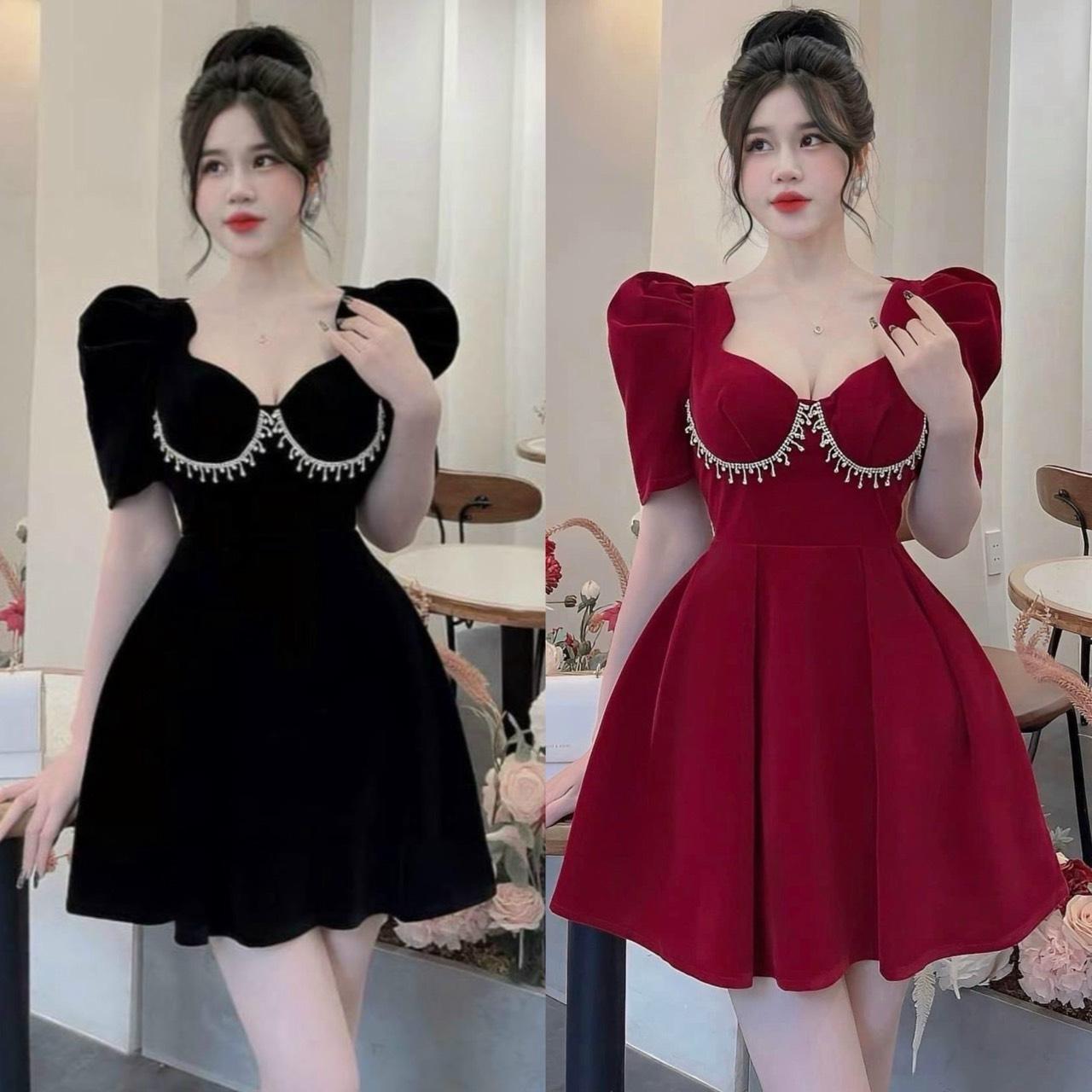 [Xả Kho] Thời Trang Bigsize Váy Đi Tiệc Cho Nữ Vải TapTa Cao Cấp Thanh lịch 50 - 100Kg Dress Đầm Women Voan - A.1277