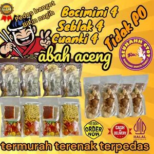 Mix baso aci 4, Seblak 4, Cuanki 4 Abah Aceng Instan Sambal Food Pedas Cireng isi