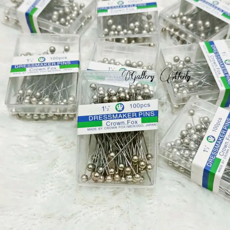 1box jarum pantul stainless steel jarum pentul hijab kotak mika