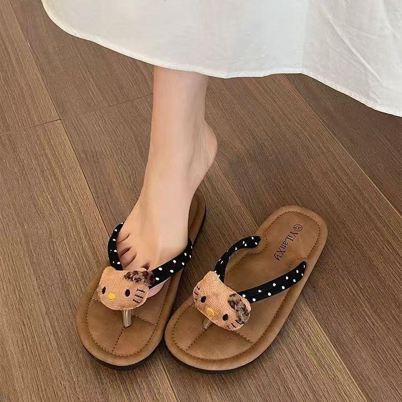 Dép Xỏ Ngón Mèo KT, Thiết Kế Dễ Thương, Dành Cho Nữ, Thích Hợp Cho Các Hoạt Động Ngoài Trời Và Mùa Hè, Hàng Mới Về, Dễ Phối Đồ Thường Ngày Và Đi Biển, Đế Mềm, Giá Trị Cao, Được Bán Bởi 6199 Người Vào Năm 2025 8