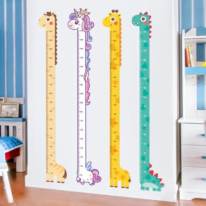 Product Introduction of Cartoon Animals Height Measure Wall Sticker Unicorn Dinosaur Wallpaper For Kids Room Nursery Child Growth Ruler Growth Chart 4