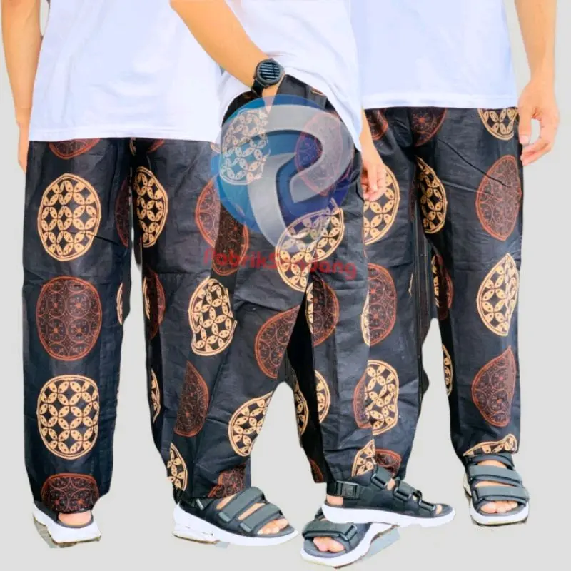 Celana Batik Boim Santai Harian Dewasa Pria Wanita Ukuran Jumbo Katun Kain Panjang Karet