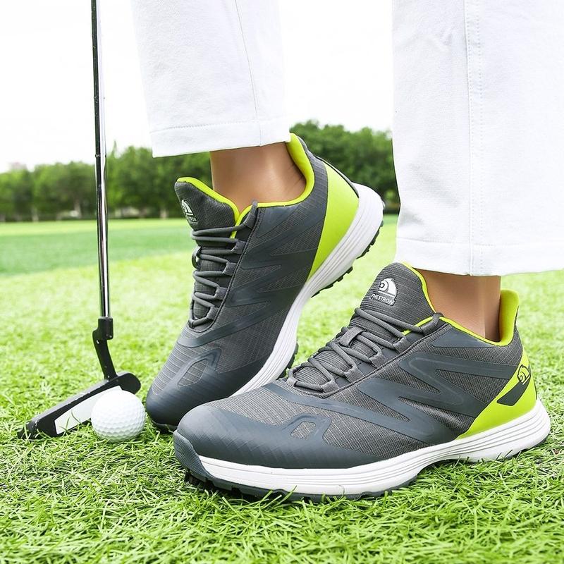 Product Introduction of New Men's Golf Shoes Lightweight Breathable Wear-resistant Low-top Waterproof Casual Sports Shoes Non-slip Removable Spikes XZ25053 17