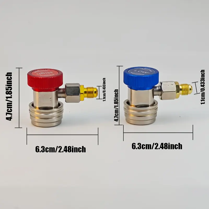 R134a Adjustable Quick Connector Adapter for Car High and Low Pressure ...