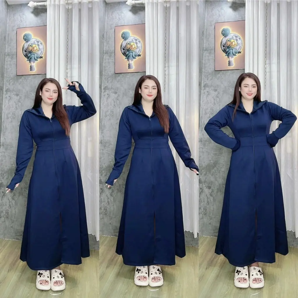 { 40-100 kg} Áo khoác Bigsize chống nắng nữ Toàn thân vải Umi Dày mịn  Hương kids