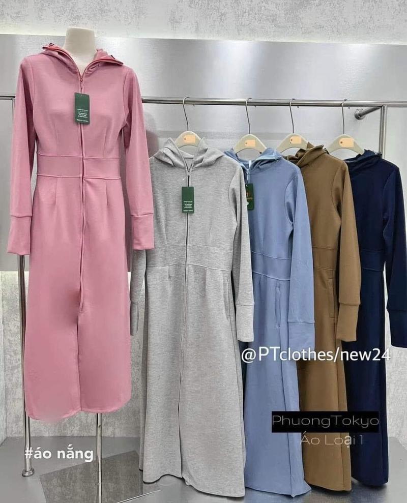 Product Introduction of Áo chống nắng 1 màu dáng dài 2