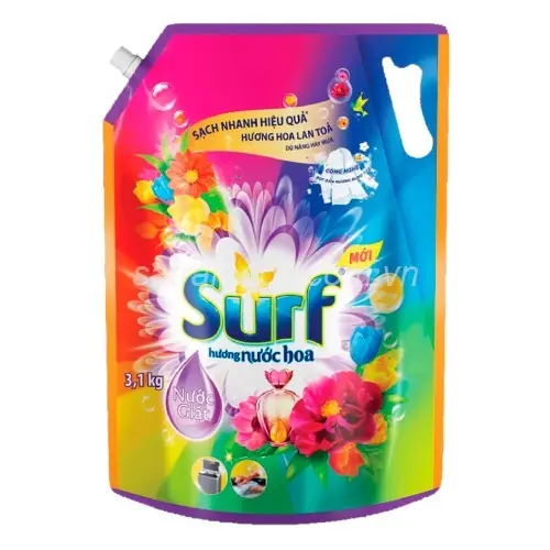 Nước giặt Surf hương nước hoa say đắm 3,1kg nước giặt Làm Sạch 2