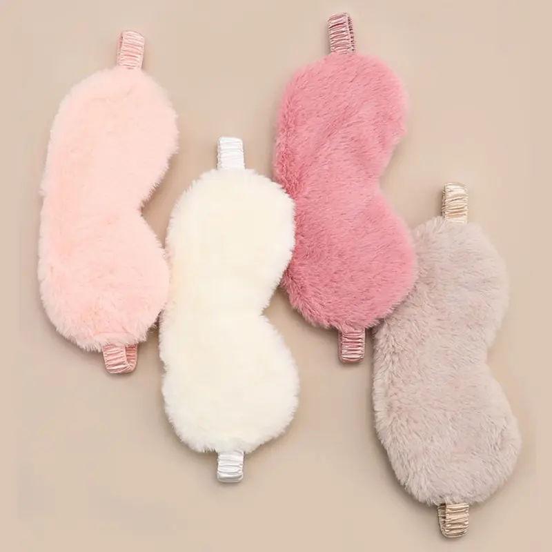 Bịt Mắt Nắng Mắt Đám Mây, Thoải Mái, Nhồi Bông Và Lông Thỏ Giả, Mềm Mại, Thích Hợp Để Ngủ, Mặt Nạ, Dễ Thương 1