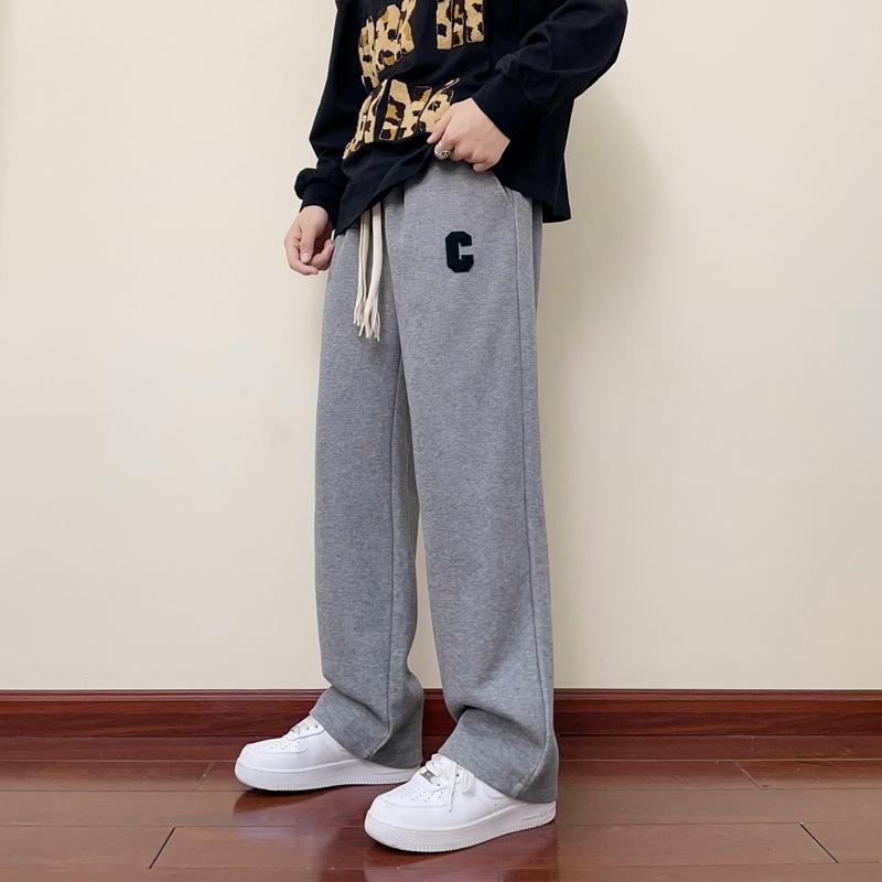 Product Introduction of Celana Panjang Unisex Celana Kasual Lurus Berkaki Lebar Longgar Keren Ringan Bernapas Pants K670 3