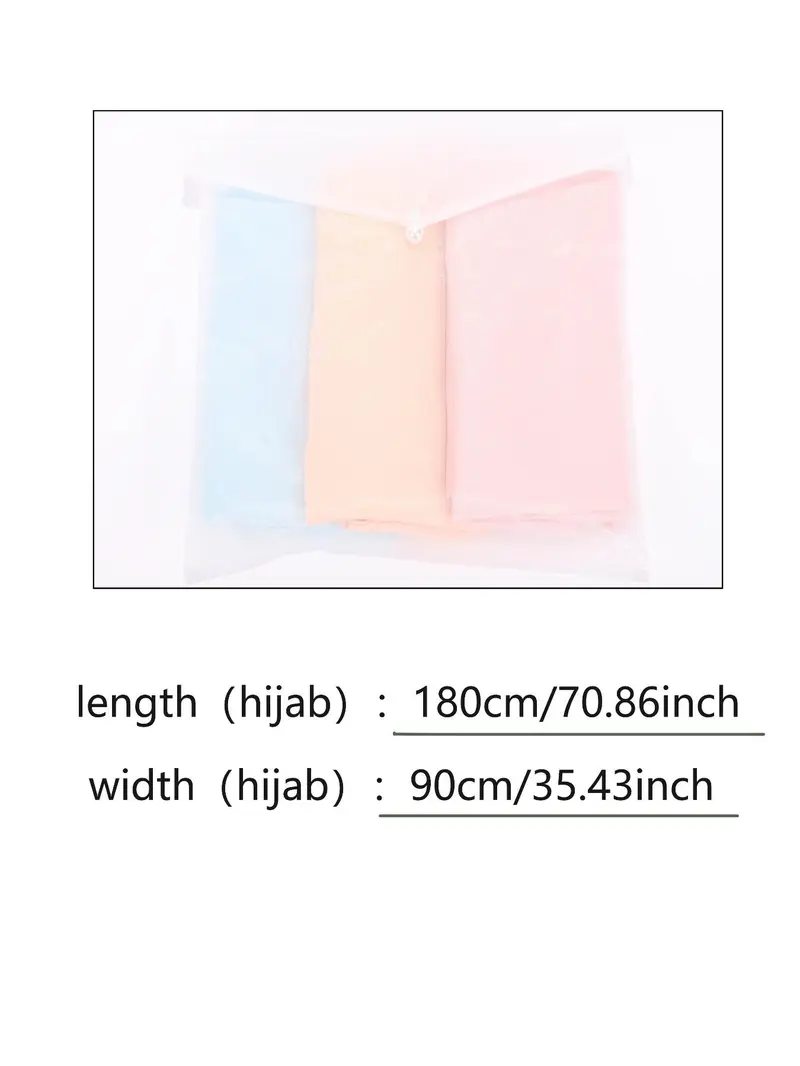 Product Introduction of Solid Color Muslim Square Hijab, Fashionable Soft Comfortable Breathable Hijab for Women, Women's Islamic Clothing for All Seasons 1