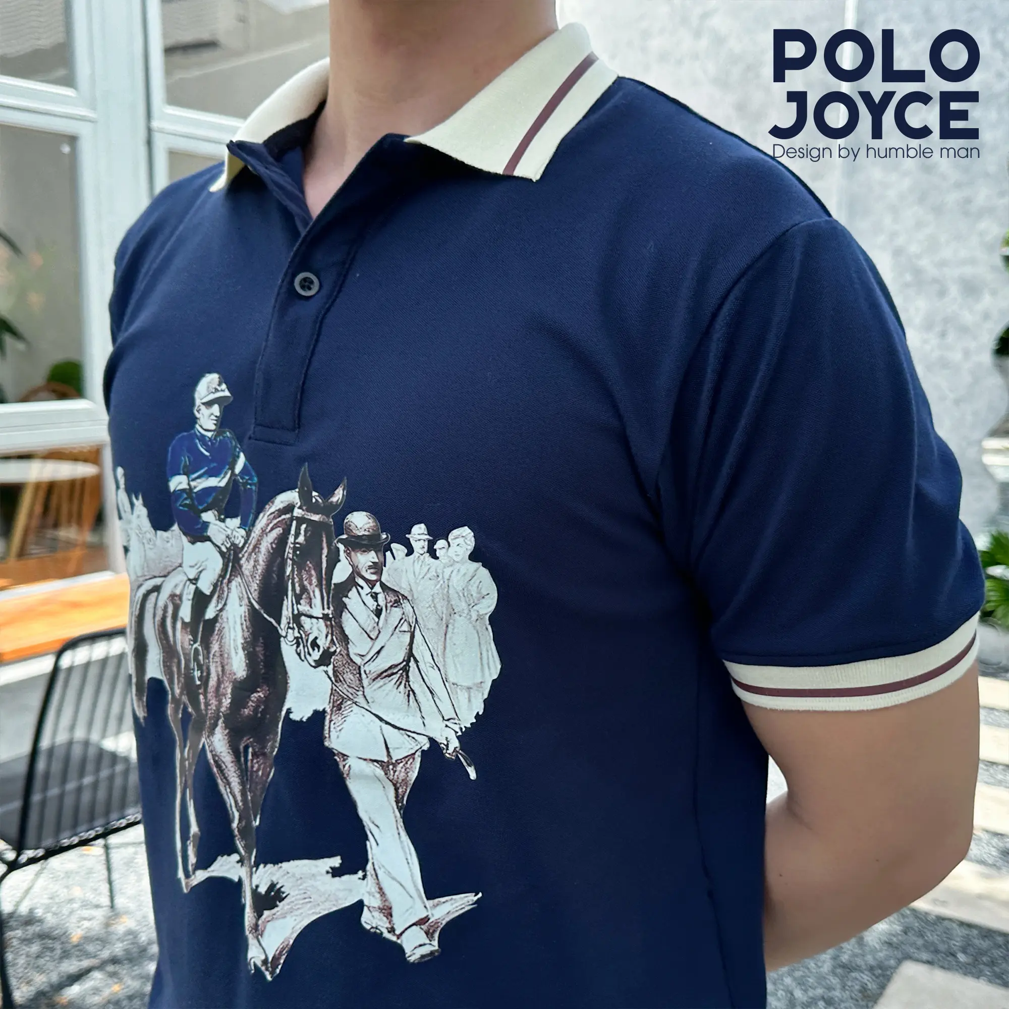 Áo POLO in phối - Joyce - Áo Phối Lịch Lãm, Chỉnh Chu - Cotton Cao Cấp Nam Menswear
