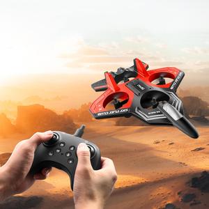 Avión de acrobacias con control remoto, dron cuádruple de 2.4GHz con volteo de 360° y luces coloridas, material EPP duradero para diversión en interiores y exteriores