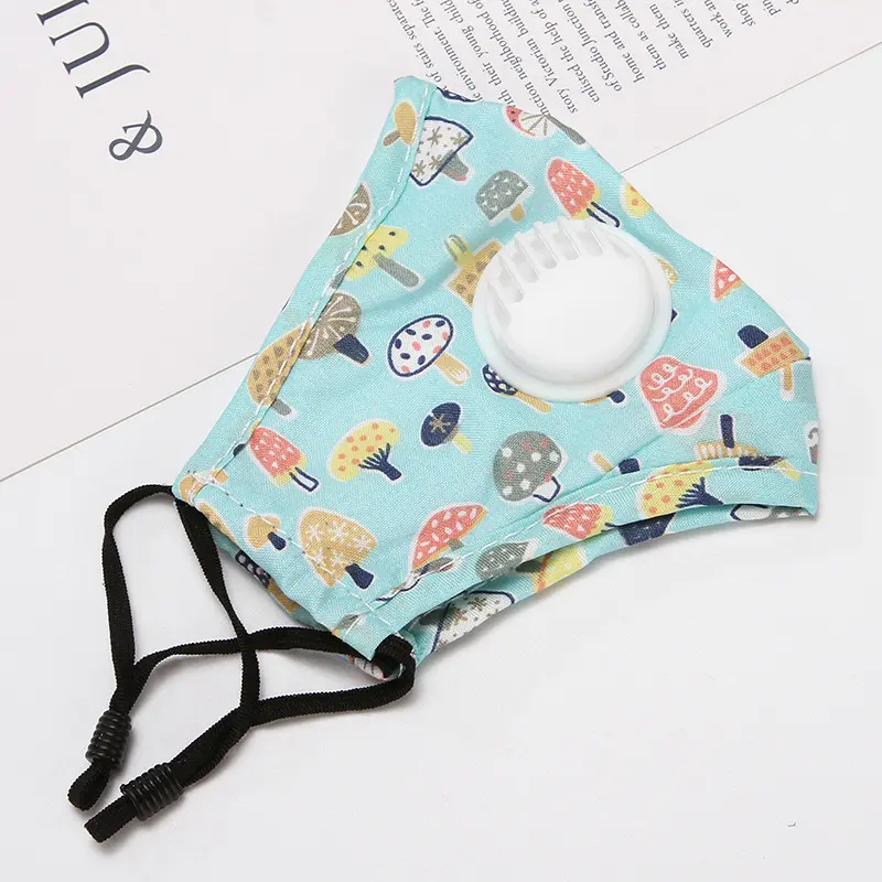 Children's Mask New PM2.5 Dust-Proof Anti-Haze Mask with Breather Valve Riding Breathable Cartoon Cotton Mask