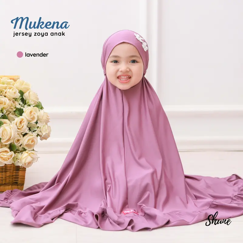 Shune Mukena Anak 2-15 Tahun S-XL Jersey Zoya Adem Ringan Free Tas 3
