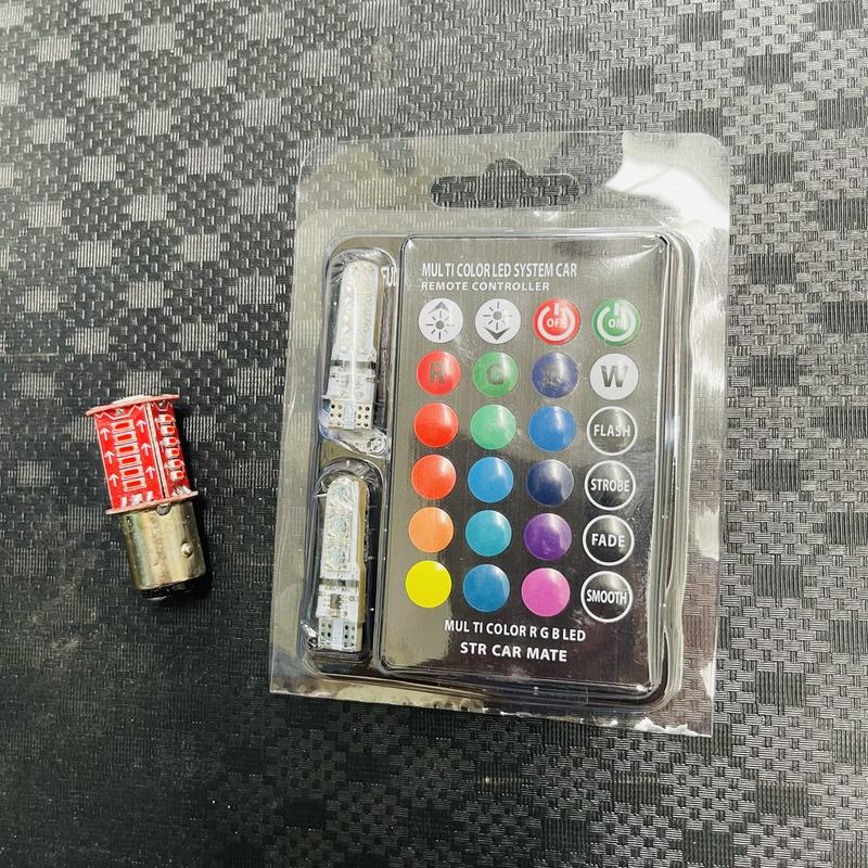 [CÓ LƯU MÀU] COMBO 2 Đèn Led T10 có REMOTE LƯU MÀU gắn DEMI + Led Hậu Audi Stop F1 Màu Đỏ gắn Đèn Hậu