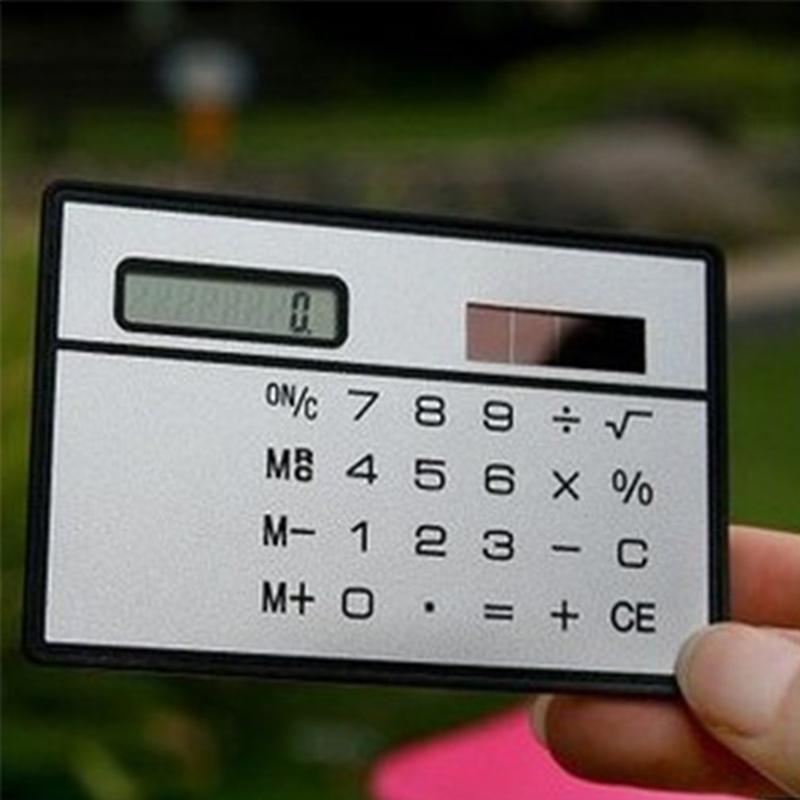 Product Introduction of 8 Digit Slim Credit Card Cheap Solar Power Pocket Calculator Portable Mini Calculator Worldwide Wholesale 24