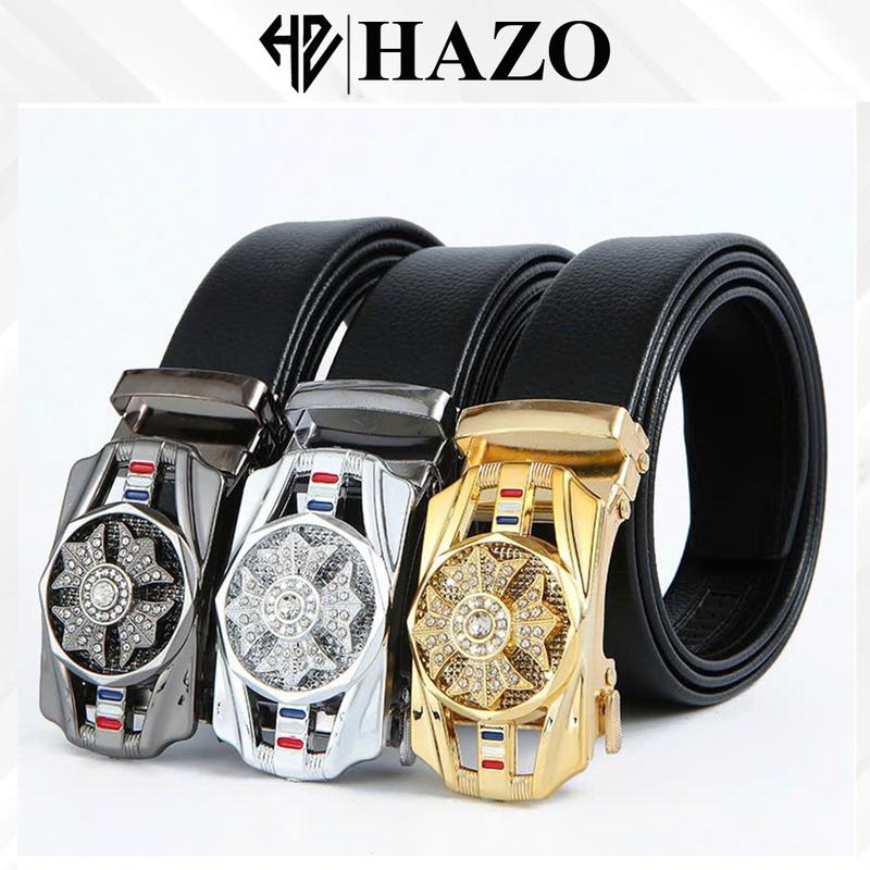 Thắt Lưng Dây Nịt Da Nam Khóa Tự Động Mặt Đá Xoay Hợp Thời Trang Đơn Giản Sang Chảnh Trẻ Trung 558 Thắt Lưng Nam