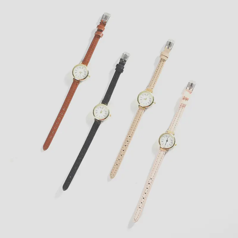 Women's watch Ins simple small dial Roman numeral fine strap quartz watch