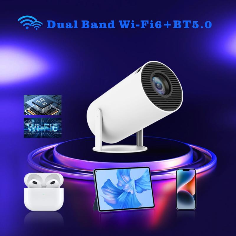 Product Introduction of Magic-Zone Hy300pro Projector Home 4K Portable LCD Ultra HD Living Room Wall Projection Wireless Same Screen Projector 3