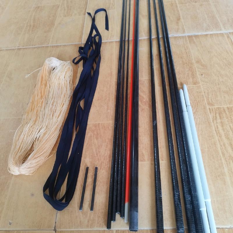 combo khung diều sáo full cb 2m3-2m4 -2m5-2m60 độ sẵn vai phíp. làm diều sáo mẹ bồng con. ( BAO GIÓ)