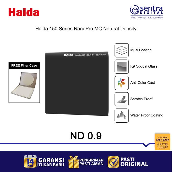 Gambar Haida 150 Series NanoPro MC ND0.9 Natural Density 8X 3 Stop - HD3322 dari Sentra Digital Kota Surabaya Tokopedia