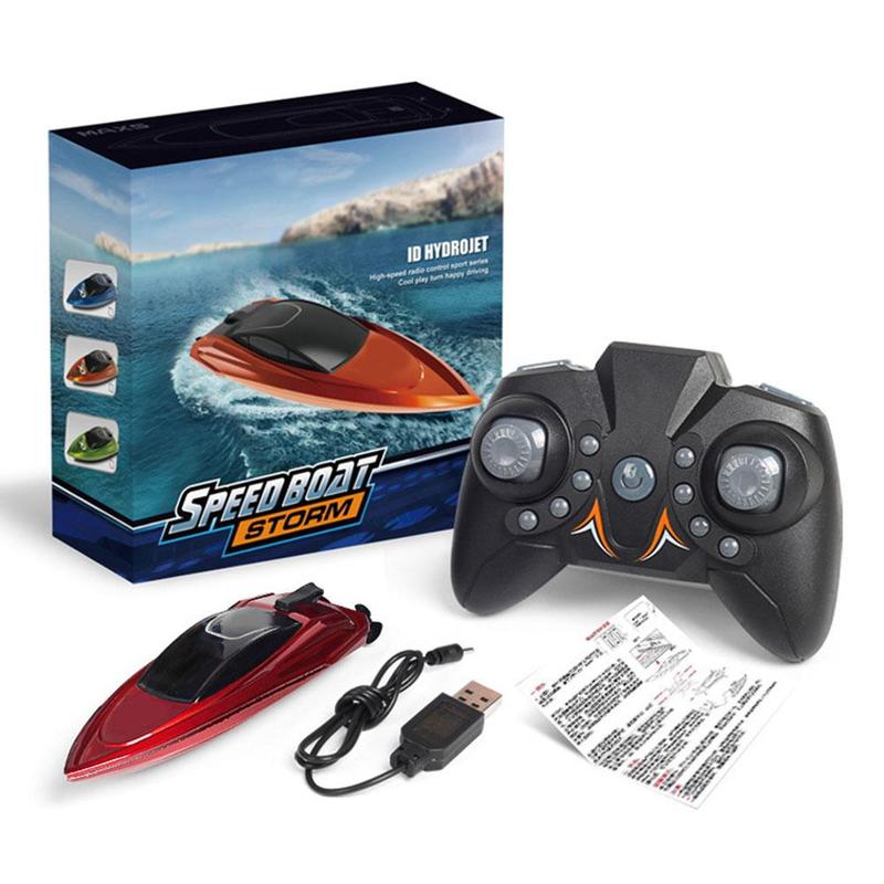 Product Introduction of Remote Control Ship Rc Boat Pool Toy LED Light Waterproof Control High Control Boat Speed Party A8A2 27