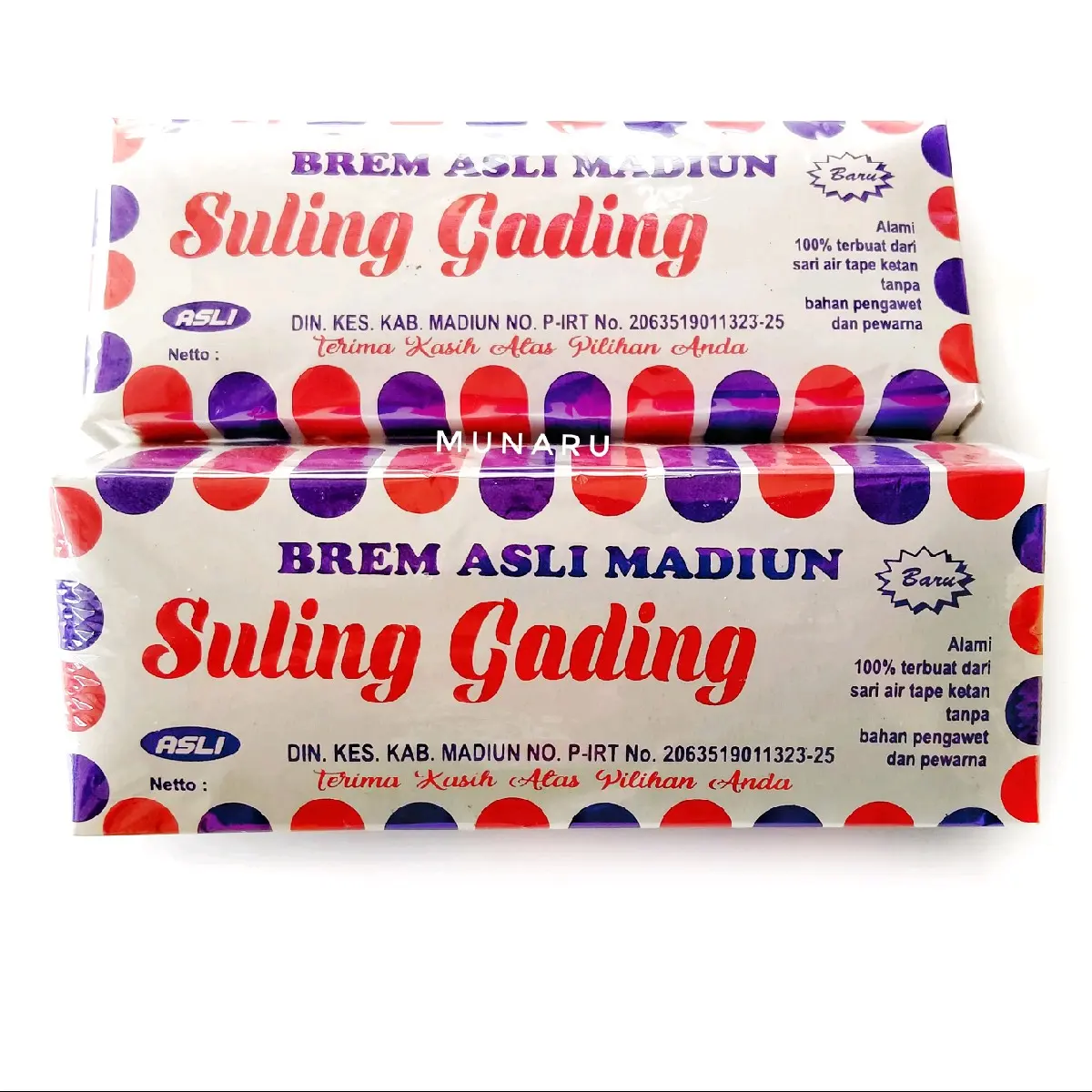 Brem Khas Madiun isi 5 Lapis Cap Suling Gading Cookies - Oleh Oleh Khas Madiun - Kue Kering, Makanan