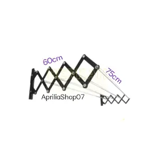 JEMURAN LIPAT PALANG 4 VAREASI WARNA. JEMURAN ALMUNIUM ANTI KARAT. JEMURAN TEMPEL DINDING SERBAGUNA. UKURAN 75x63x18cm. P5.UKURAN 75x66x18cm