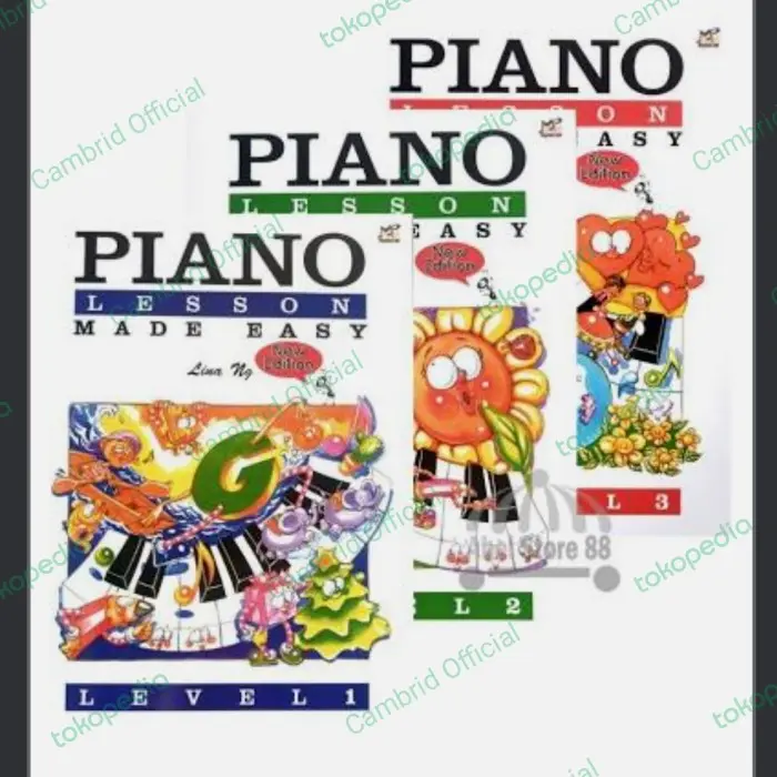 Buku Piano Lessons Made Easy Level 1/2/3 - 1