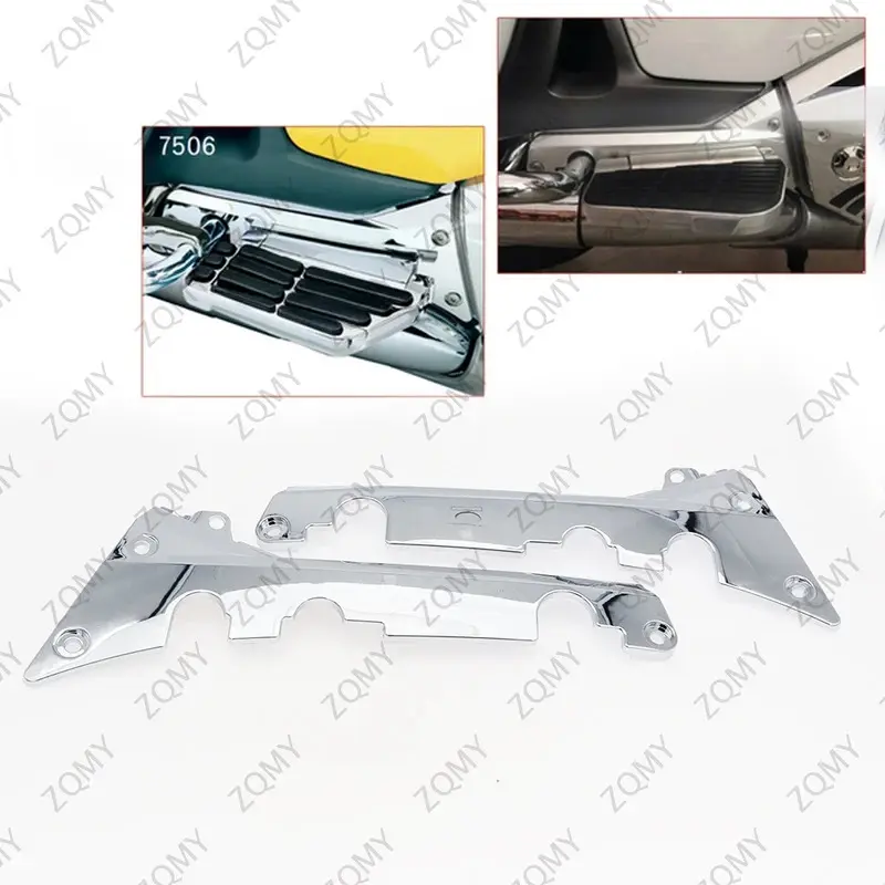 2PCS GL1800 2001-2011 Motorbike Fairing Lower Rear Frame Covers Chrome Decorative Trims For Honda Goldwing GL 1800 01-11