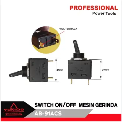 SAKLAR ON|OFF SWITCH GERINDA MAKTEC MT90 MT 90 COCOK UNTUK SEMUA MERK YANG SAKALAR BELAKANG 4