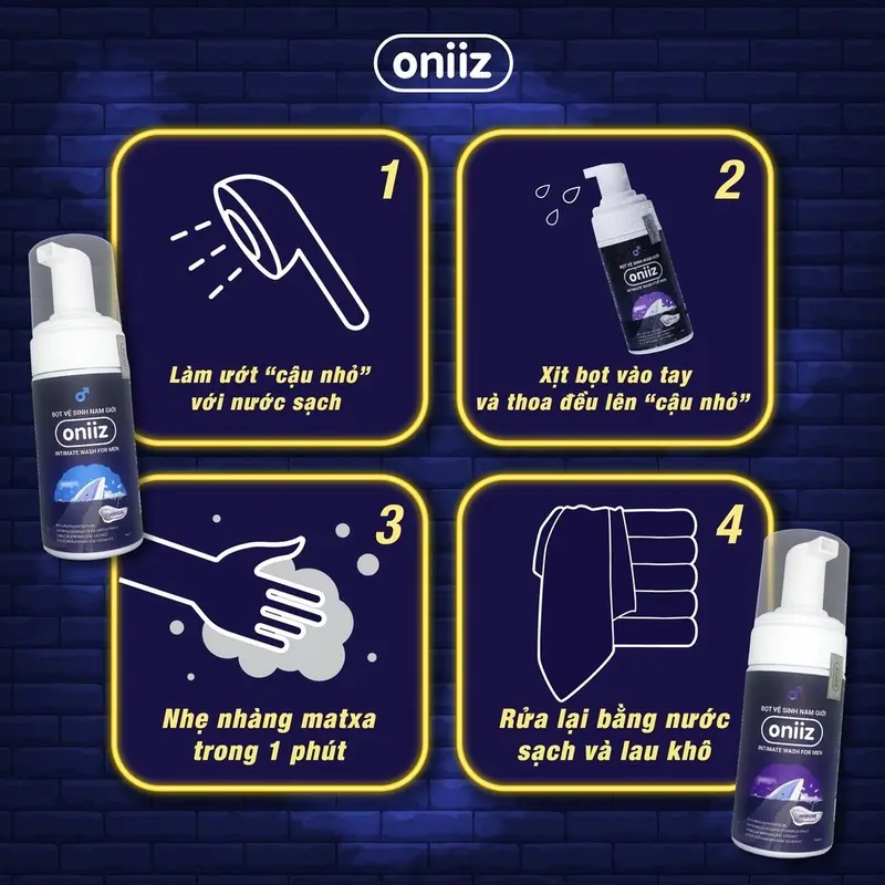 Bọt vệ sinh nam giới Oniiz (Classical Hương cổ điển) 100ml 2