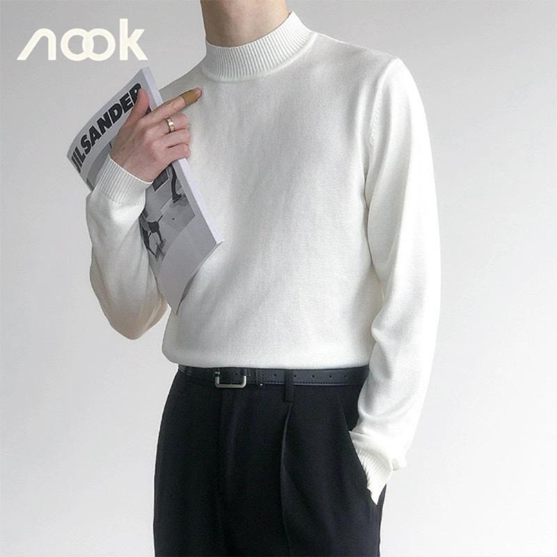 Áo len nam nữ cổ 3 phân cao cấp phong cách, áo len lông thỏ chất lượng - Menswear Lưng Cao AL09 áo  len tăm áo  len 1