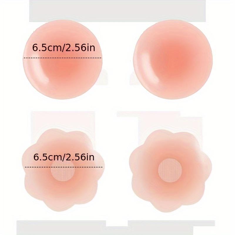 Product Introduction of 5 Pairs Silicone Nipple Cover Reusable Lift Invisible Bra Adhesive Bra Pads Sticker Nipple Cover Pads 0
