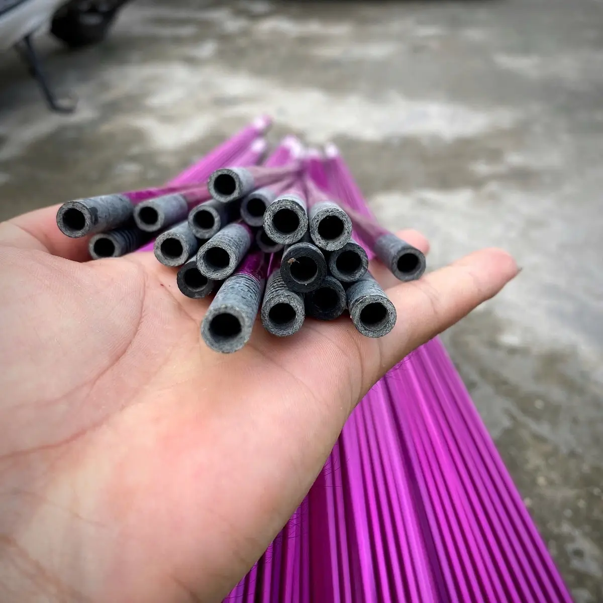 Nan carbon tím vip làm diều gốc mỏng siêu chịu gió