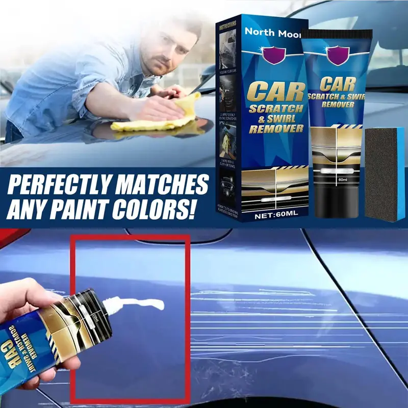 Kem Loại Bỏ Vết Xước Xe Hơi, Phục Hồi Vết Xước Tự Động, Sơn Đánh Bóng Và Phục Hồi Hiệu Quả, Hợp Chất Chà, Phụ Kiện Tạo Kiểu Xe Hơi 0