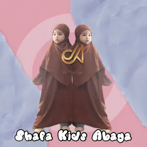 Jabayaska - Shafa Abayas Kids viral Set French Khimar Muslim Anak Crinkle Airflow Nyaman Gamis Baju Syari Jilbab Instan Dress Setelan Lebaran Remaja