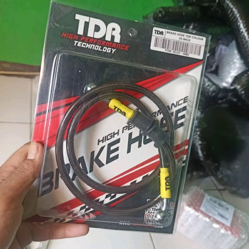 Kabel Selang Rem Depan Black Carbon Tdr 35 Inc 90Cm New Vario 160 150 125 Beat Deluxe Motorcycle 2