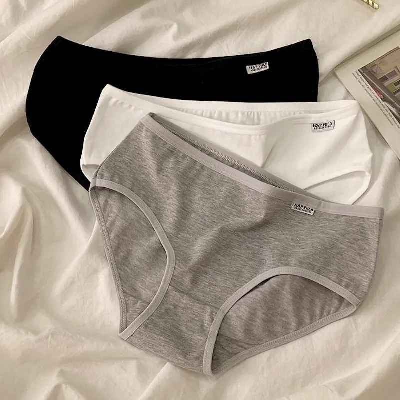 Đồ Lót Cotton Nguyên Chất, Dành Cho Phụ Nữ Và Trẻ Em Gái, Mỏng Mùa Hè, Phong Cách Hàn Quốc, Kháng Khuẩn, Cạp Thường, Cạp Cao, A001, Liền Mạch, Chất Liệu Cotton Nguyên Chất