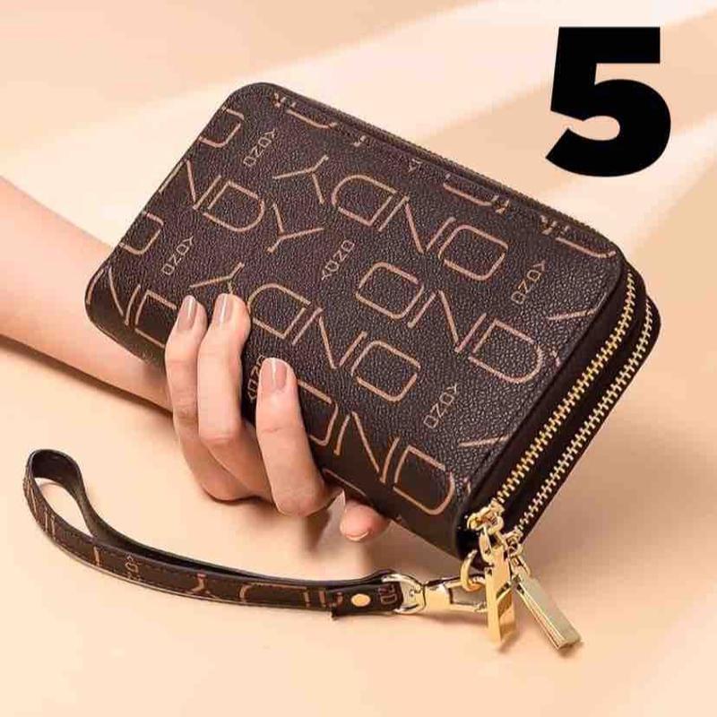 Ví Da Nữ Cầm Tay Nhiều Ngăn Khoá, Phong Cách Hàn Quốc, Chất da mềm mịn không bong tróc Wallet Hình Chữ Nhật